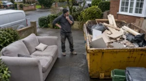 Sofa disposal options with no fire label