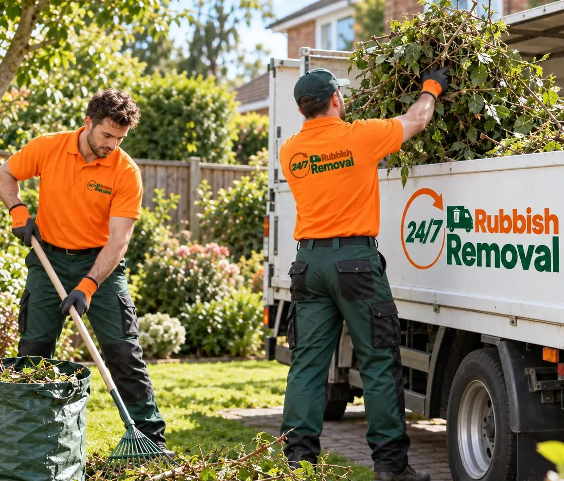 Garden waste collection from a difficult access London property