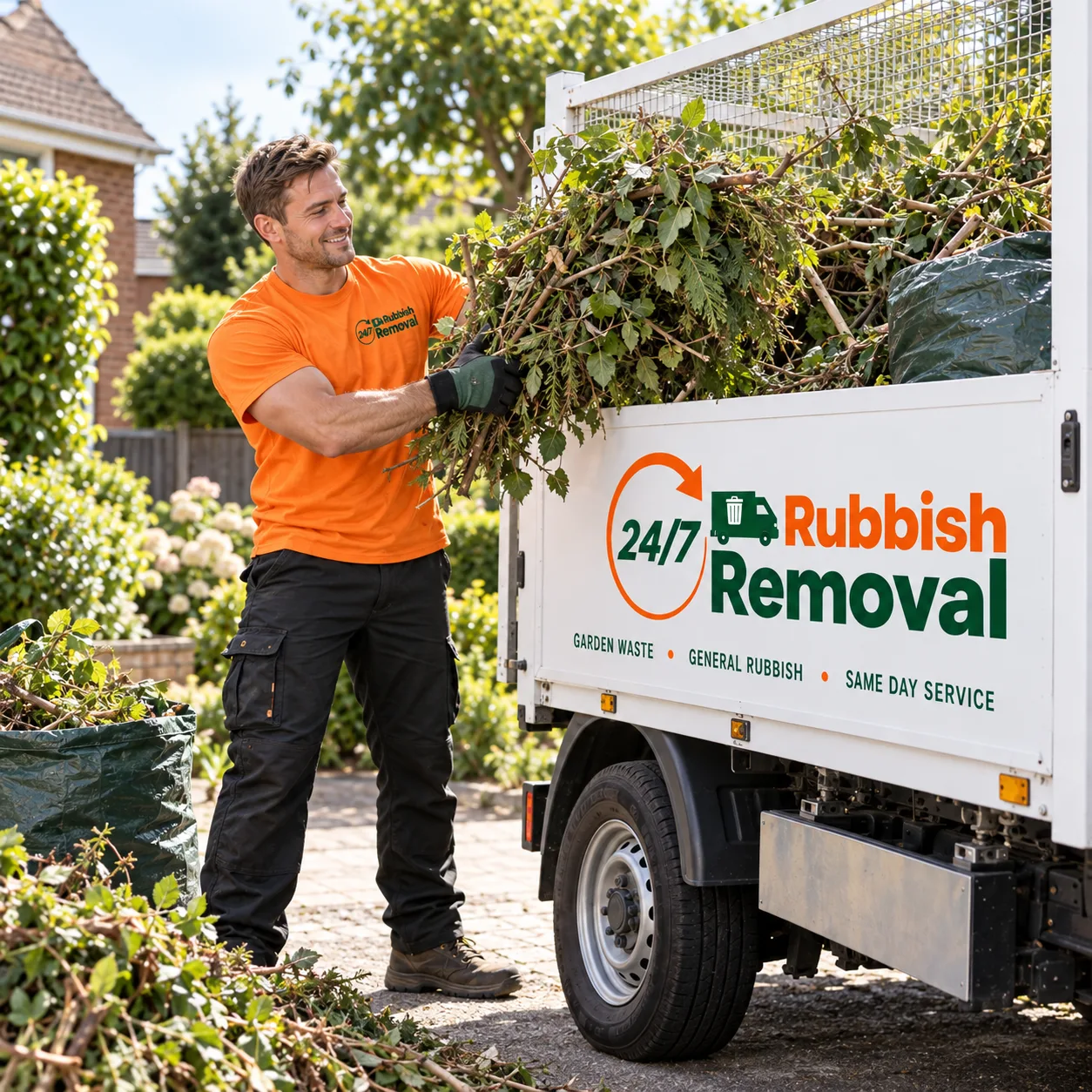 Domestic rubbish clearance and recycling in London